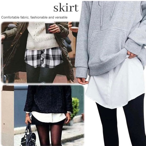 Unisex Shirt Extender for Layering Adjustable Layering Fake Top Lower (Size M) - Picture 4 of 5